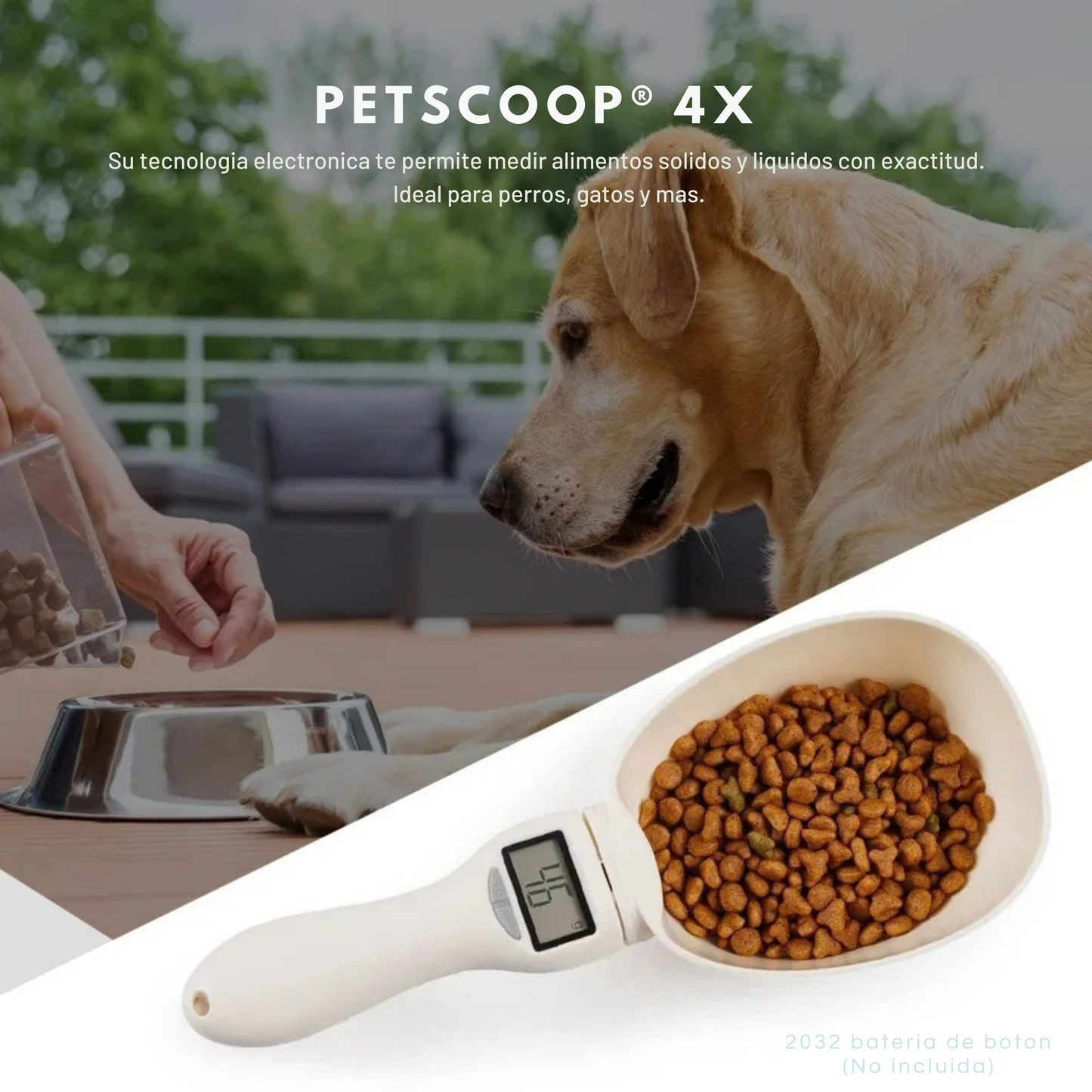 PETSCOOP® 4X | La Cuchara Inteligente 4 en 1 que trabaja por ti